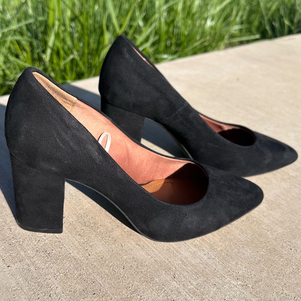 H&M Suede Block Heel